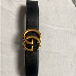 Black Belt with Gold Buckle